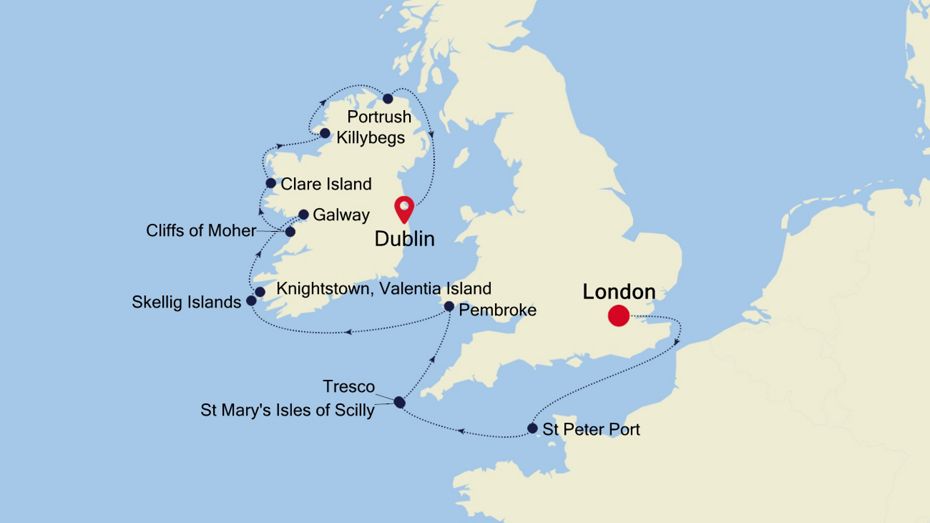 10 Days | London To Dublin London To Dublin Map