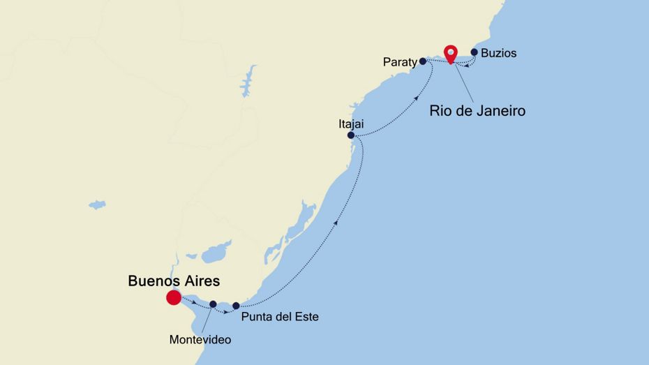 10 Days | Buenos Aires To Rio De Janeiro Buenos Aires To Rio De Janeiro Map