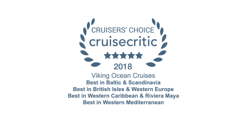 Cruise Critic Cruisers' Choice Award 2018 for Viking Ocean Cruises